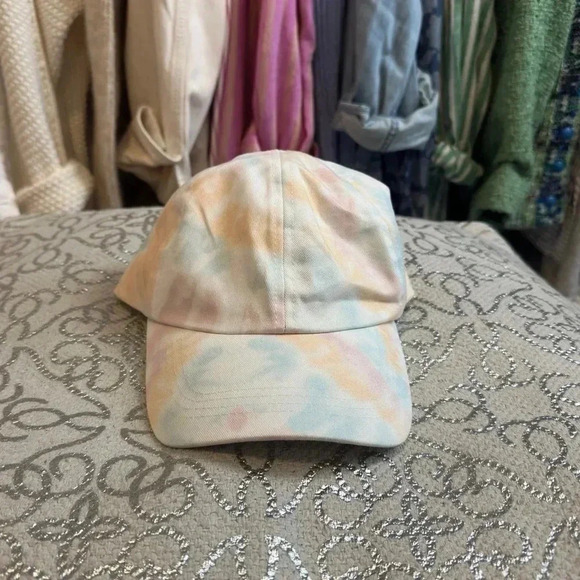 David and young tie dye pink blue yellow peach baseball cap NWT - Picture 2 of 7